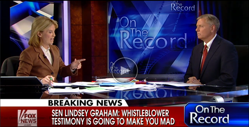Greta van Susteren with Sen. Lindsey Graham, 6 May 2013