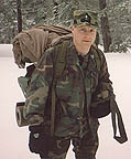 On a winter field exercise